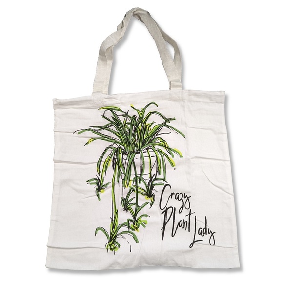 Tag Handbags - TAG Canvas Tote Crazy Plant Lady